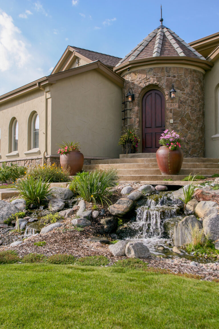 exterior of home, georgetown fieldstone sunset stone veneer