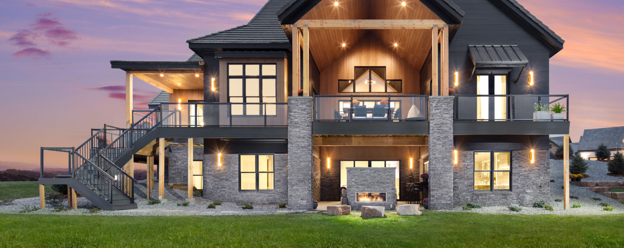 Exterior Stone Veneer, Del Norte Stacked Stone Sunset Stone HGTV Home