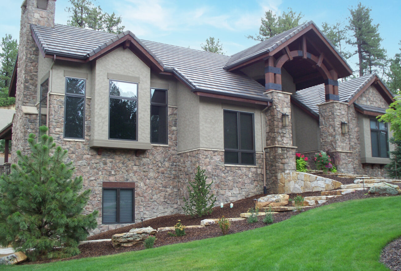 moss ledge on exterior of home