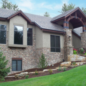 moss ledge on exterior of home