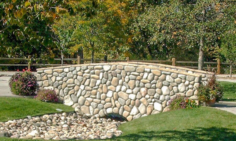 bridge made with river rock