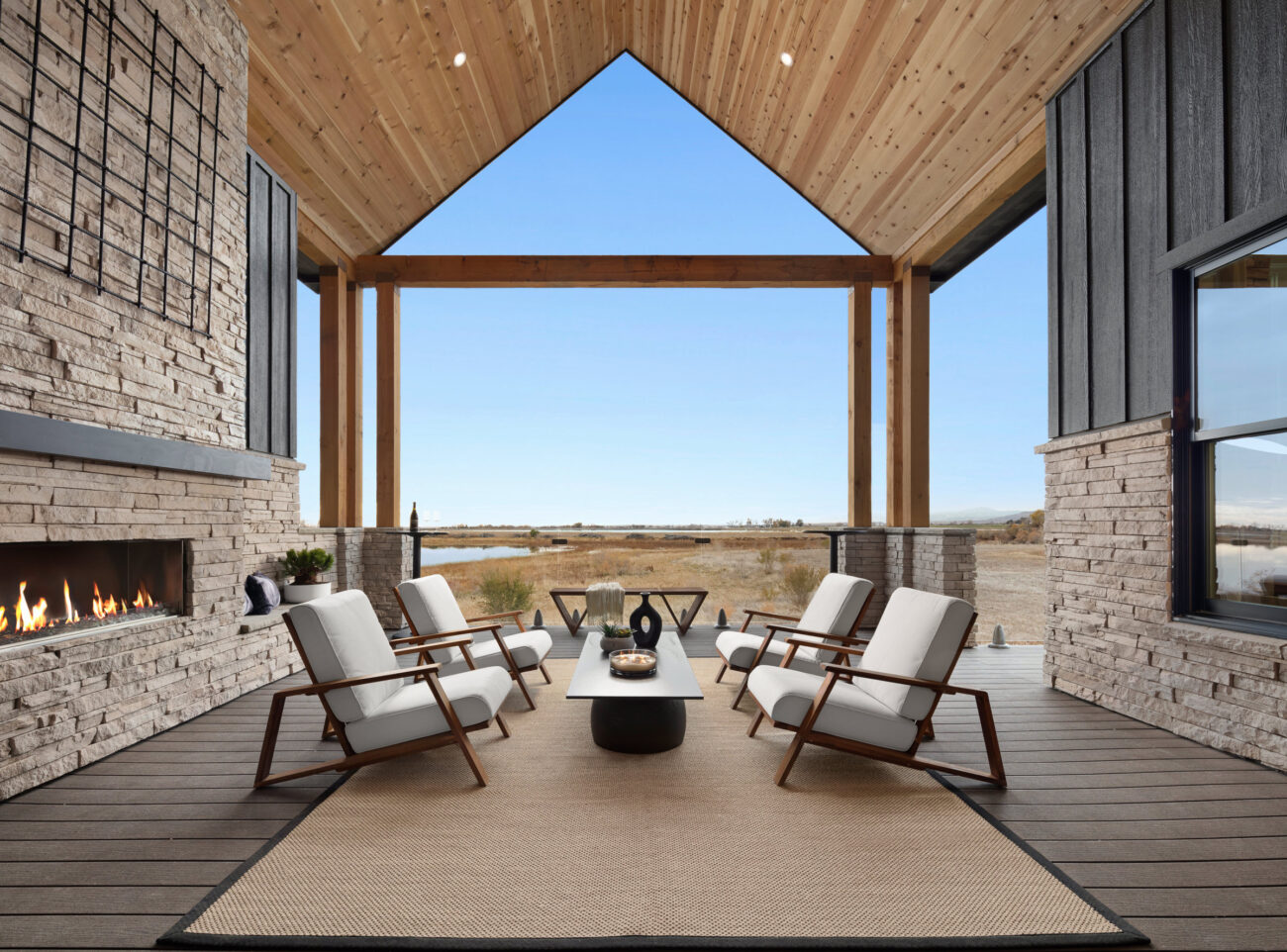 hgtv home dry stack ledge patio