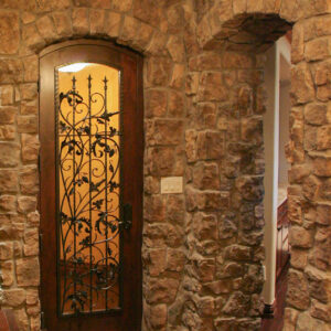 buff moss stone wine cellar