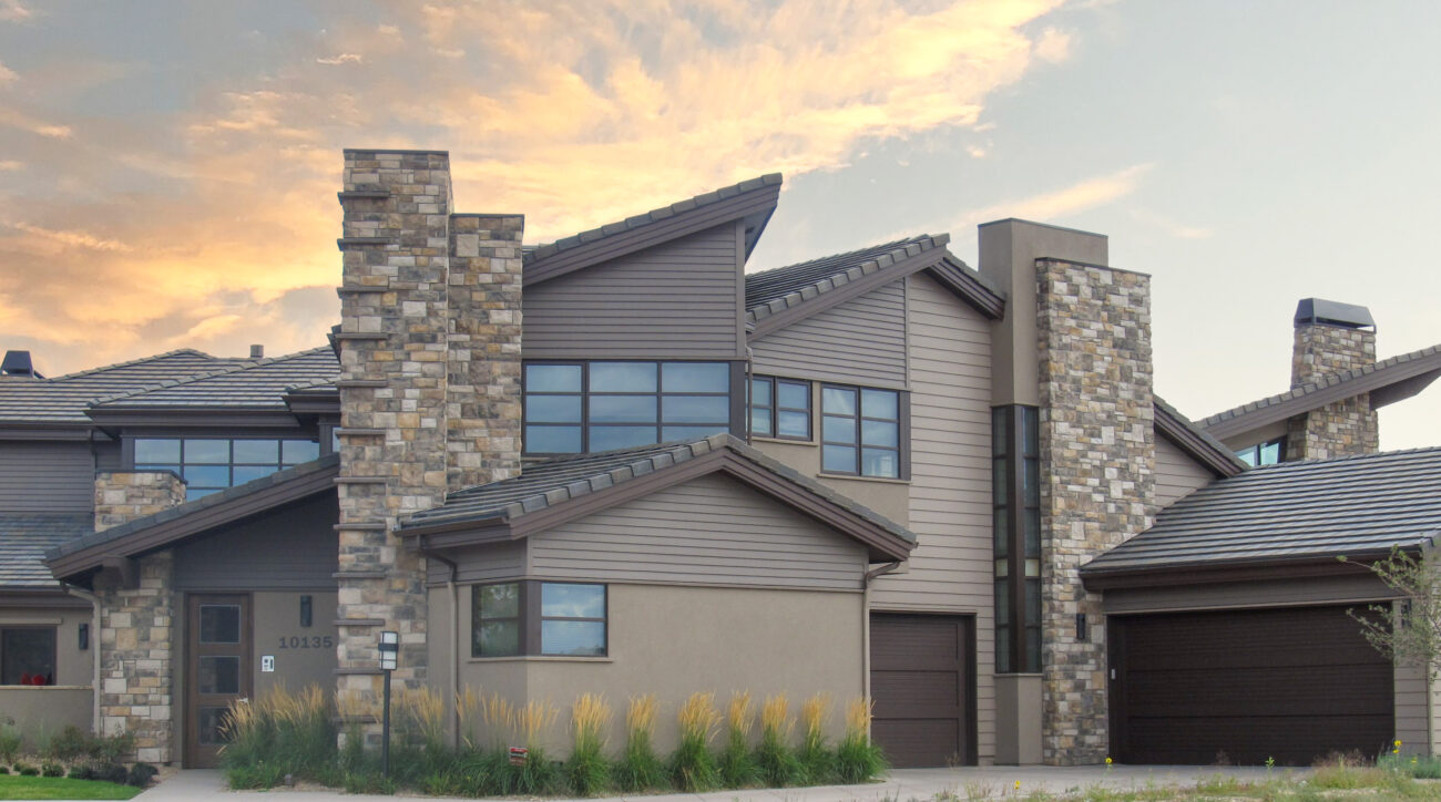 limestone on exterior of home