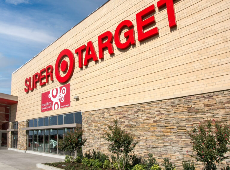 Vail Valley ledge stone veneer on super target exterior
