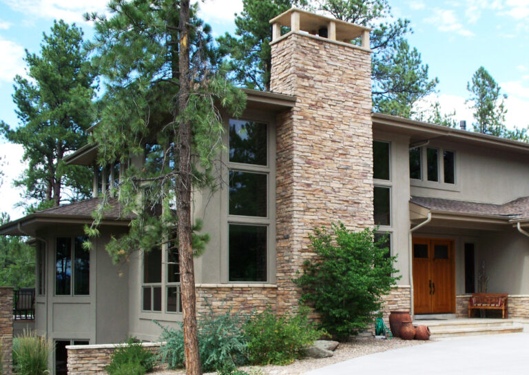 ledge on exterior of home