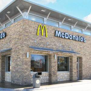 Vail Valley ledge on exterior of mcdonalds building
