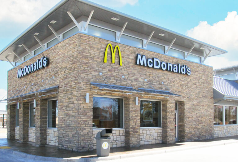 Vail Valley ledge on exterior of mcdonalds building