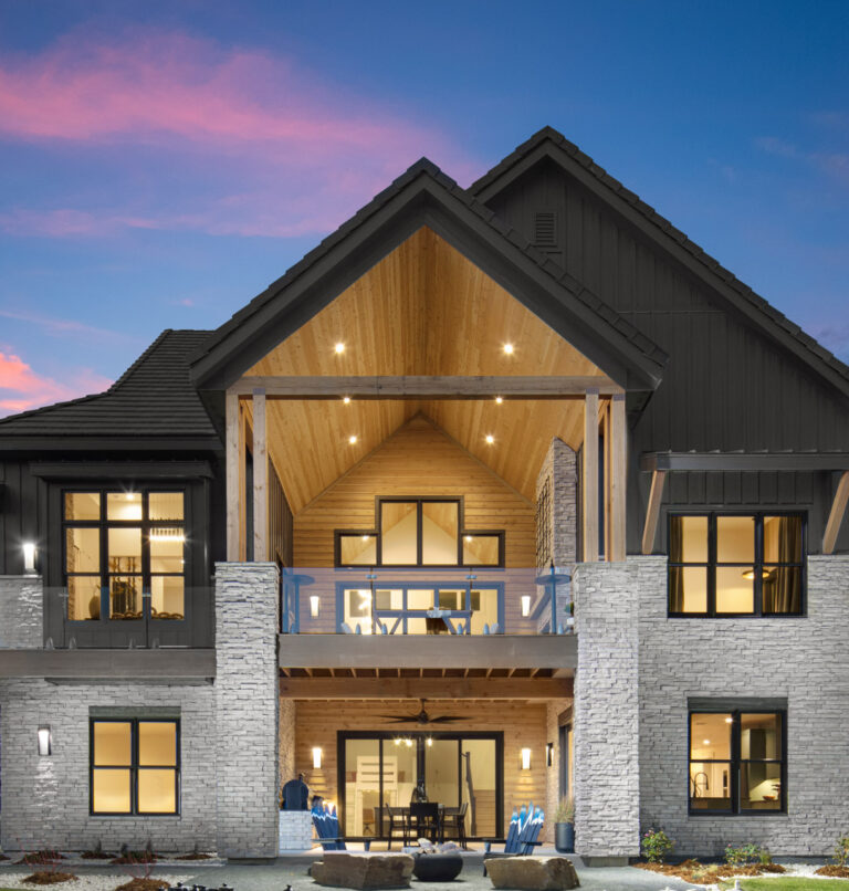 hgtv home exterior dry stack ledge