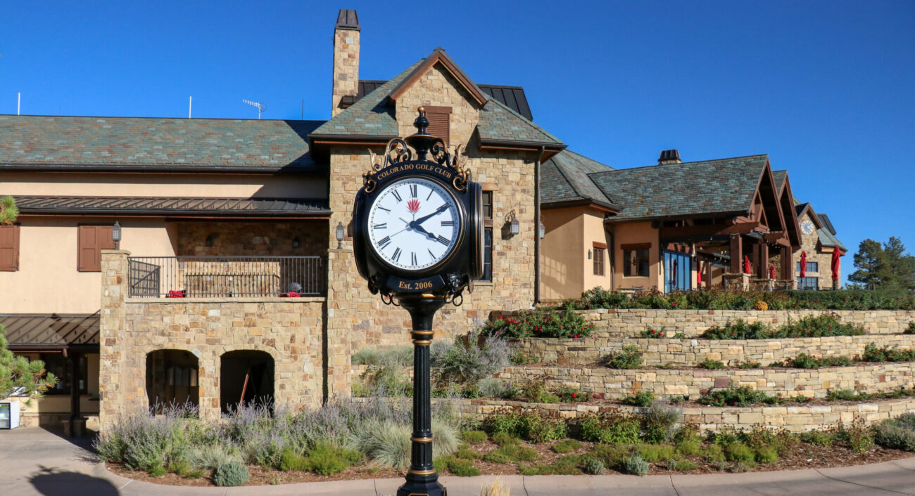 natural stone exterior at colorado golf club