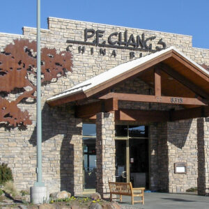 cobble stone veneer on exterior of pf chang's