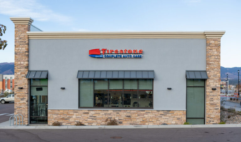 ledge exterior on firestone building