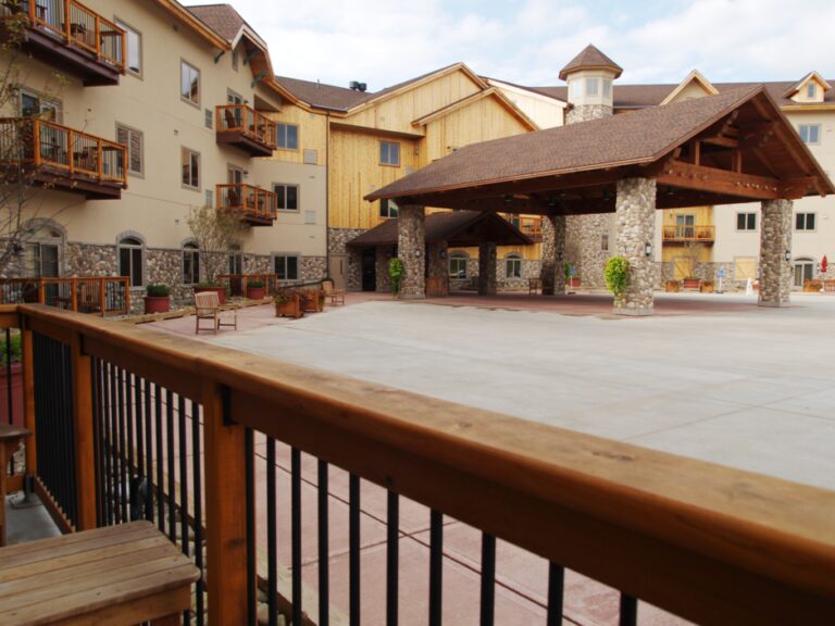 tamarack club hotel river rock exterior