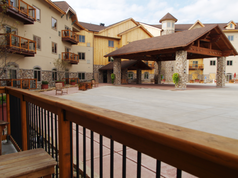 tamarack club hotel river rock exterior