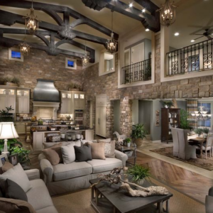 cobble stone veneer interior walls