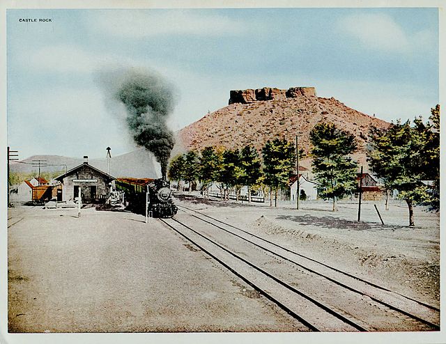 historic castle rock portrait