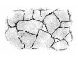 irregular stone veneer illustration