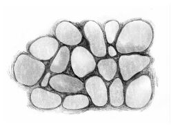 round stone veneer illustration