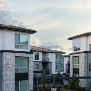limestone exterior on solana apartments