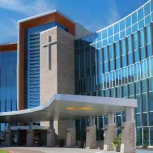 stone exterior on centura hospital
