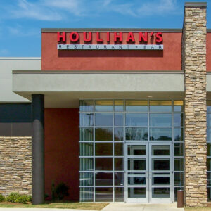 ledge on exterior of houlihan's