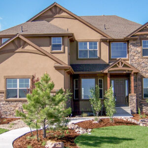ledge stone on exterior of home