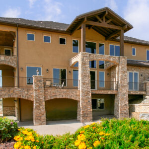 natural stone on exterior of home