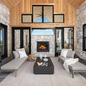 limestone on home outdoor patio
