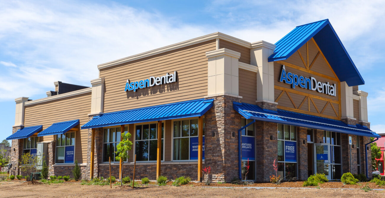 stone veneer exterior of aspen dental