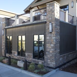 cobble on exterior of home