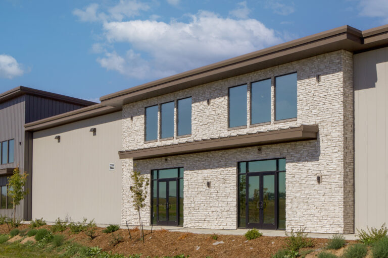 glacier ledge commercial project sunset stone veneer